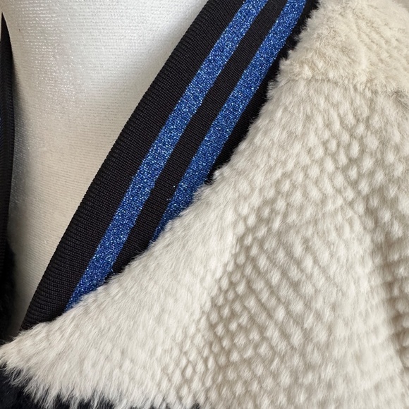 3.1 Phillip Lim Fur Bomber jacket black white black 6 - Picture 9 of 15